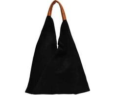 Anna Luchini Women's leather Hobo handbag AL 8166 Nero