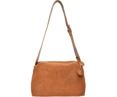 Anna Luchini Women's leather handbag AL 8169 Cognac