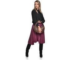 Anna Luchini Women's leather handbag AL WH SBV 15 Testa Moro