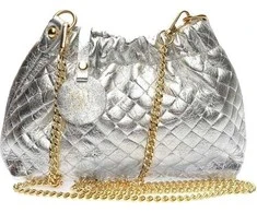 Anna Luchini Women's leather handbag AL 8162 Argento