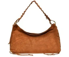 Anna Luchini Women's leather handbag AL 8178T Cognac