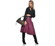 Anna Luchini Women's leather handbag AL 8178T Testa Moro