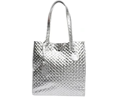 Anna Luchini Women's leather Hobo handbag AL8161 Argento