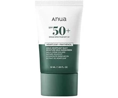 ANUA Heartleaf Silky Moisture Mild Sunscreen SPF50+ PA++++ veido kremas, 50 ml