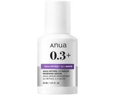 Anua Retinol Fragrance-Free Anti-Aging Evening Serum Face veido serumas, 30 ml