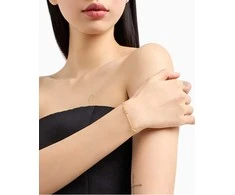 Armani Charming auksinis-plated bracelet for women with zircons EG3619710
