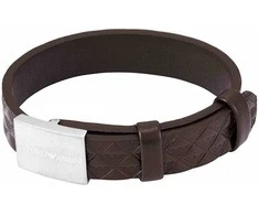 Armani Vyriška odinė apyrankė su „Eagle Logo“ EGS3135040