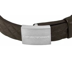 Armani Vyriška odinė apyrankė su „Eagle Logo“ EGS3135040