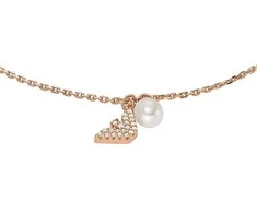 Armani Elegant bronzinė apyrankė su perlais EG3575221