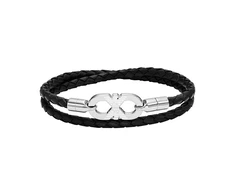 Armani Fashion leather bracelet Eagle Logo EGS3299040
