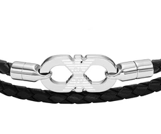 Armani Fashion leather bracelet Eagle Logo EGS3299040