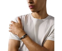Armani Fashion leather bracelet for men Eagle Logo EGS3171040