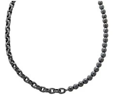Armani Madingas vyriškas vėrinys su hematito karoliukais AXG0150060