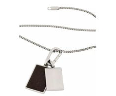 Armani Men's steel pakabukas with dog tag EGS3252040