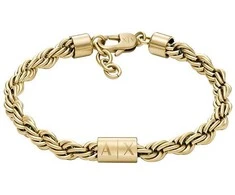 Armani Šiuolaikinė vyriška paauksuoto plieno apyrankė AXG0124710