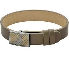 Armani Moderni ruda odinė apyrankė EGS3240060