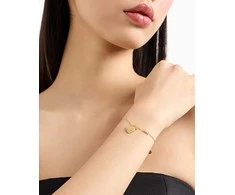 Armani Romantiška paauksuota moteriška apyrankė su cirkoniais Širdis EG3623710