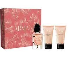 Armani „Sì Intense“ (2023 m.) – EDP (papildomas) 50 ml + dušo želė 50 ml + kūno losjonas 50 ml