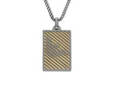 Armani Bicolor steel pakabukas Dog tag EGS3239060