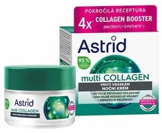Astrid Naktinis kremas nuo raukšlių ir elastingumą atkuriantis Multi Collagen (Kreminis) 50 ml