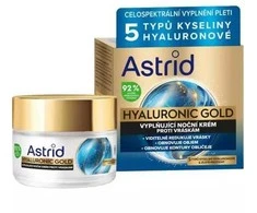 Astrid Pilninamasis naktinis kremas nuo raukšlių su aukso baltymais Hyaluronic Gold (Kreminis) 50 ml