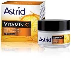 Astrid Vitamin C Night Skin Kreminis moterims, 50 ml