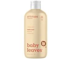 Attitude Vaikiškos vonios putos su kriaušių sulčių aromatu Baby Leaves (Bubble Wash) 473 ml