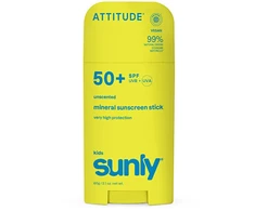 Attitude Vaikiškas mineralinis apsauginis kremas nuo saulės be kvapiklių SPF 50 Sunly 60 g