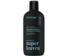 Attitude Vyriškas raminamasis šampūnas ir kondicionierius 2in1 Super Leaves eukaliptas ir šalavijas (šampūnas ir kondicionierius) 415 ml