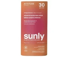 Attitude Mineralinė apsauginė lazdelė kūnui Oranžinis Blossom SPF 30 Sunly (Mineral Sunscreen Stick) 60 g