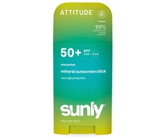 Attitude Mineralinis apsauginis pieštukas nuo saulės SPF 50 „Sunly Stick“, 60 g