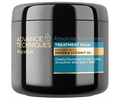 Avon maitinamoji plaukų kaukė su argano ir kokosų aliejumi (gydomoji kaukė), 375 ml