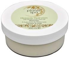 Avon Drėkinamasis kūno kremas su alyvuogių aliejumi Planet Spa (drėkiklis Heavenly Hydration su Viduržemio jūros alyvuogių aliejumi) 200 ml