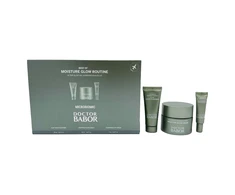 Doctor Babor Moisture Glow Routine rinkinys: veido prausiklis, kremas ir paakių kremas