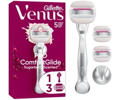 Gillette ComfortGlide Sugarberry razor + 3 heads