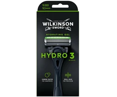 Barzdaskutė Wilkinson Sword „Hydro 3 Juodas Edition“ skustuvas + 1 galvutė