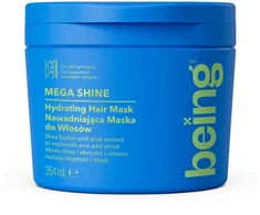 None BEING Mega Shine plaukų kaukė su taukmedžio sviestu ir alavijo ekstraktu 354 ml