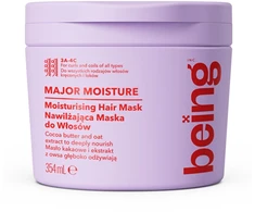 None BEING Major Moisture plaukų kaukė su kakavos sviestu ir avižų ekstraktu 354 ml