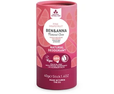 Ben &amp; Anna Natural Soda Dezodorantas natūralus soda pagrindu pagamintas dezodorantas, kartoninis lazdelė Rožinė Grepefruit 40g