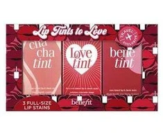 Benefit Lip Tints to Love Set lūpų ir skruostų dažų rinkinys, 3 x 6 ml