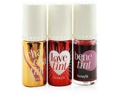 Benefit Lip Tints to Love Set lūpų ir skruostų dažų rinkinys, 3 x 6 ml
