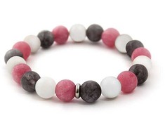 Agato Bead bracelet made of jade and jade MINK85 / 17