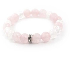 Agato Beaded bracelet made of rosemary and cracked crystal MINK14 / 17