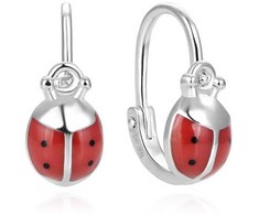 Beneto Gražūs mergaičių auskarai Ladybugs AGUC2049D