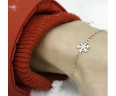 Beneto Beautiful sidabrinis bracelet Snowflake AGB637 / 21
