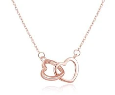 Beneto Bronze sidabrinis pakabukas with hearts AGS1327 / 47-ROSE