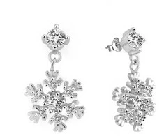 Beneto Charming sidabrinis earrings Flakes AGUP2752
