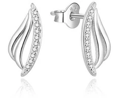 Beneto Charming sidabrinis auskarai su cirkoniais AGUP2304L