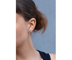 Beneto Design sidabrinis auskarai su cirkoniais AGUP2726