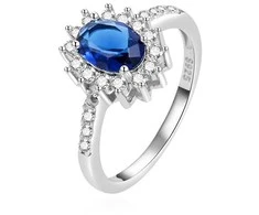 Beneto Duchess Kate AGG267's sidabrinis engagement ring